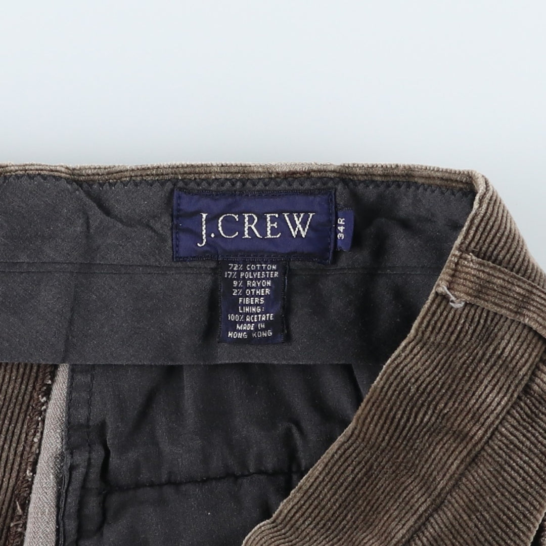 90'S J.Crew corduroy pants, men's size W32, vintage cotton Khaki type Vintage Second Hand