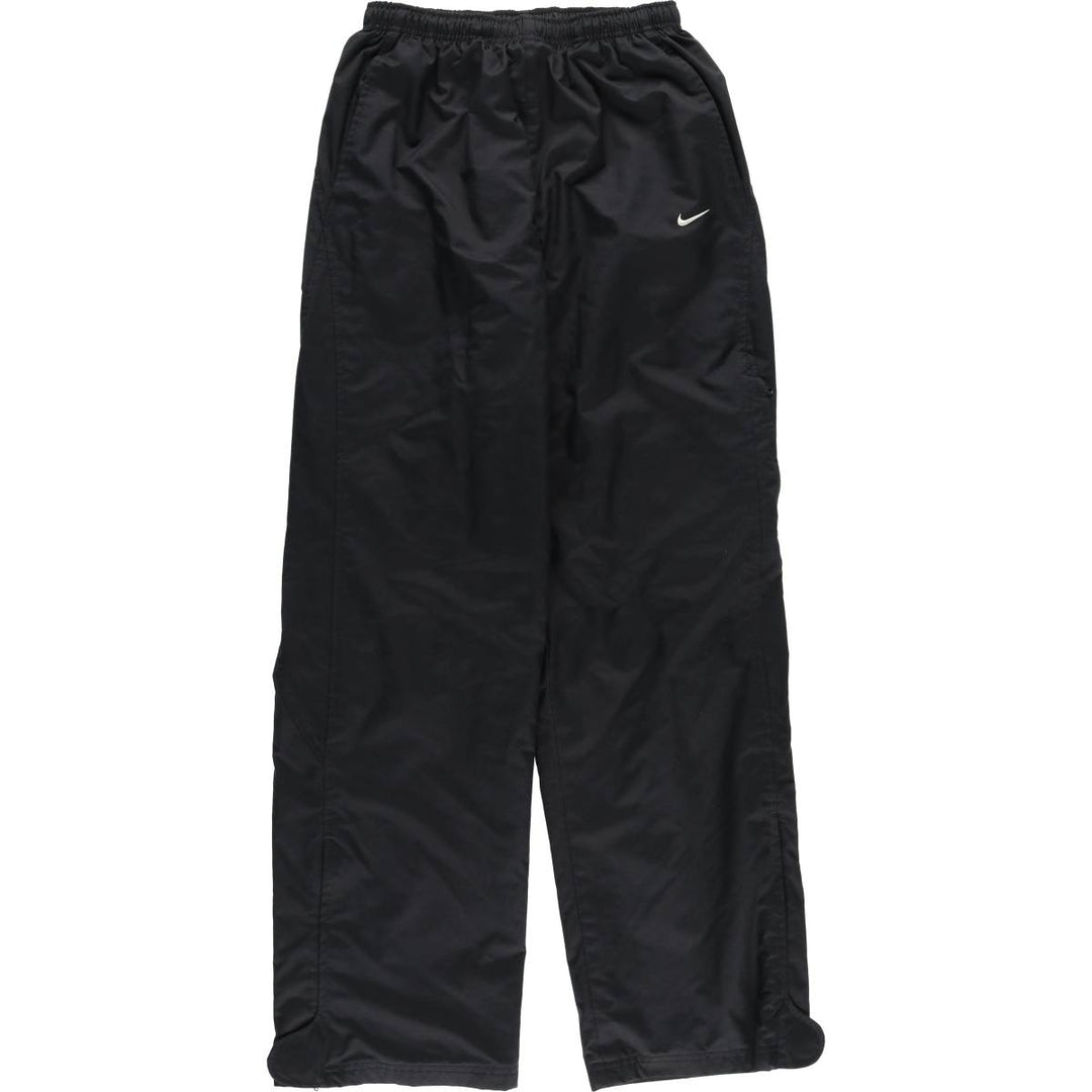 00'S Nike Warm-up Pants, Nylon Pants, Rustling Pants, Men's M Size polyester black type Vintage Second Hand