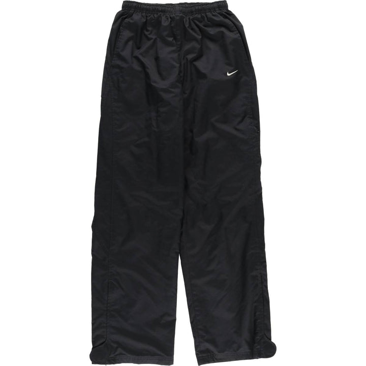 00'S Nike Warm-up Pants, Nylon Pants, Rustling Pants, Men's M Size polyester black type Vintage Second Hand