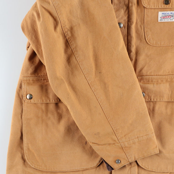 Vintage 70s-80'S Carter's Duck Coverall, Made in USA, Men's XL cotton ocher yellow type Vintage Second Hand