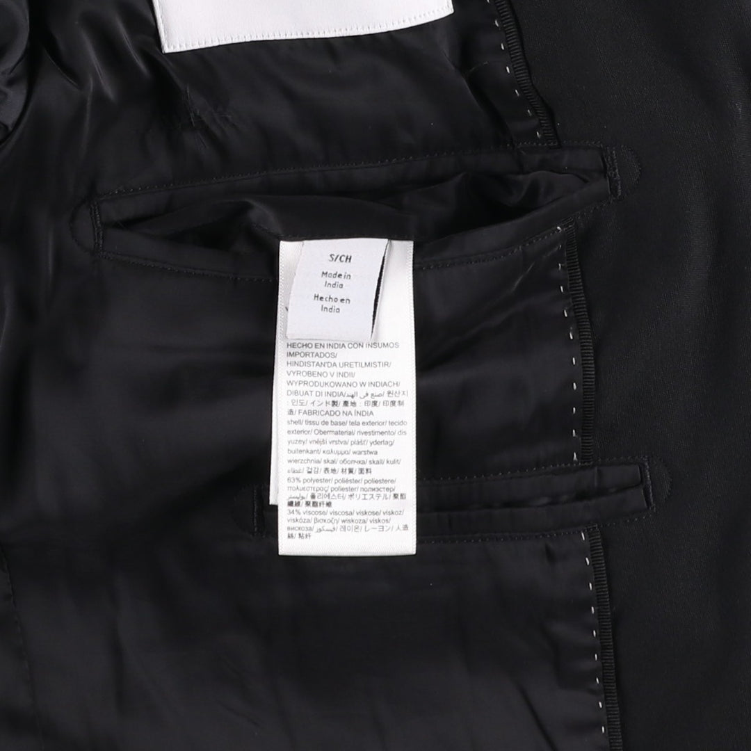 Calvin Klein tailored jacket, men's size S polyester black type Vintage Second Hand