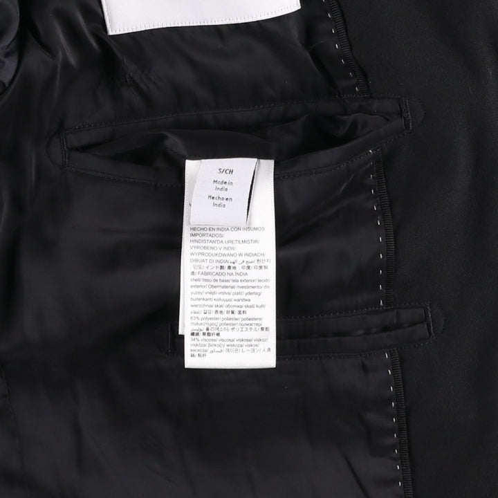 Calvin Klein tailored jacket, men's size S polyester black type Vintage Second Hand