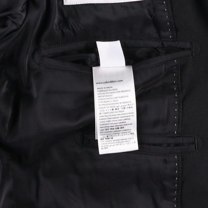 Calvin Klein tailored jacket, men's size S polyester black type Vintage Second Hand