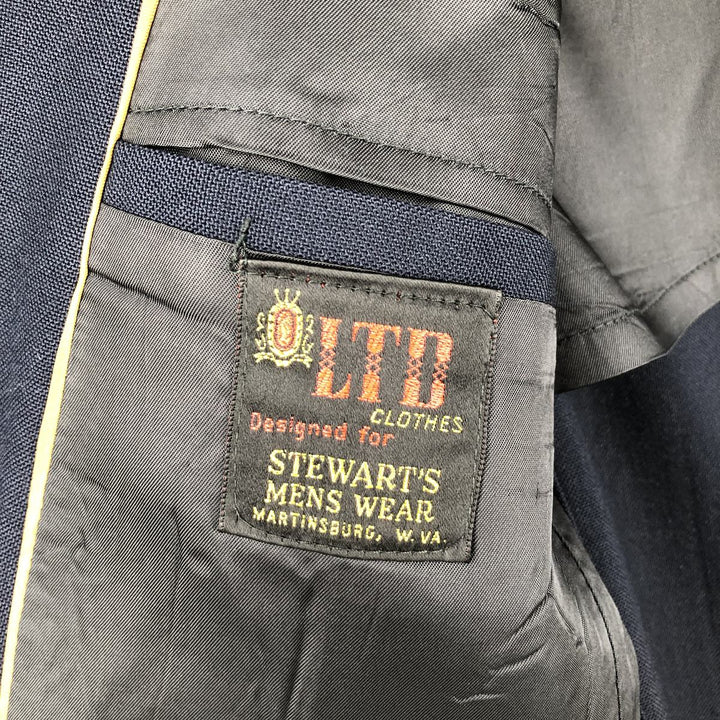 LTD Navy Blazer, Tailored Jacket, Made in USA, Men's Size Medium unclear navy blue type Vintage Second Hand