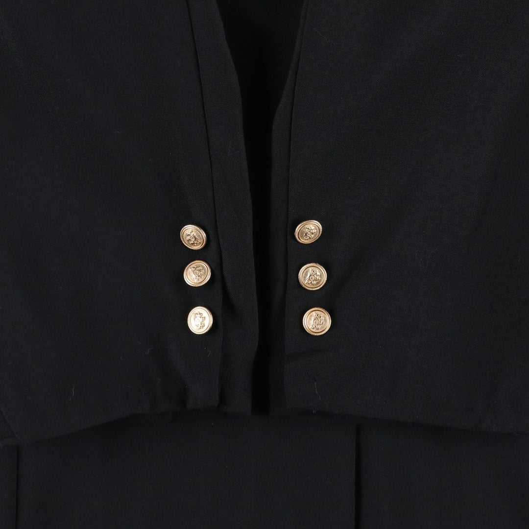 Stafford STAFFORD blazer, tailored jacket, made in USA, men's size M wool black type Vintage Second Hand