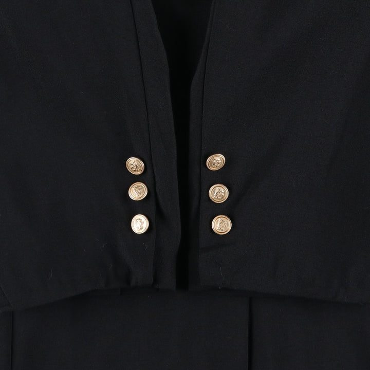 Stafford STAFFORD blazer, tailored jacket, made in USA, men's size M wool black type Vintage Second Hand