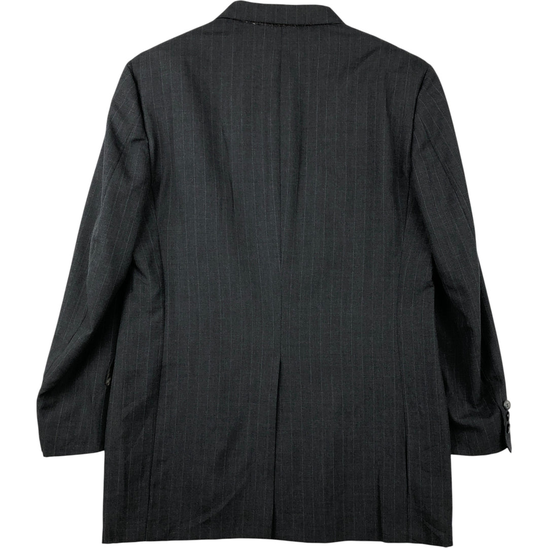 Vintage 80s-90'S Brooks Brothers Striped Pattern Blazer, Tailored Jacket, Made in USA, Men's Size L unclear Charcoal Vintage Second Hand