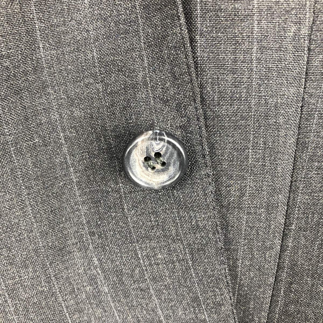 Vintage 80s-90'S Brooks Brothers Striped Pattern Blazer, Tailored Jacket, Made in USA, Men's Size L unclear Charcoal Vintage Second Hand