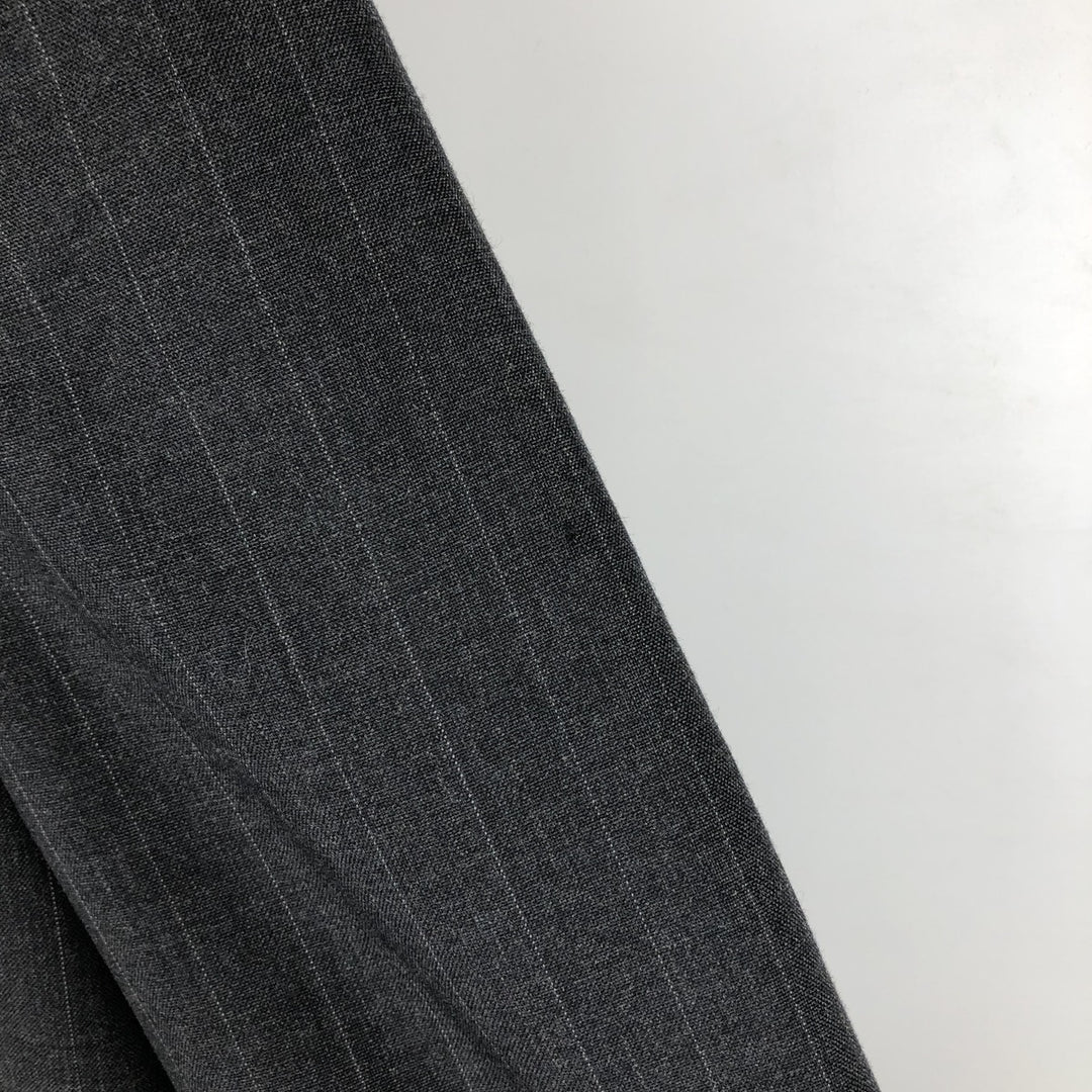 Vintage 80s-90'S Brooks Brothers Striped Pattern Blazer, Tailored Jacket, Made in USA, Men's Size L unclear Charcoal Vintage Second Hand