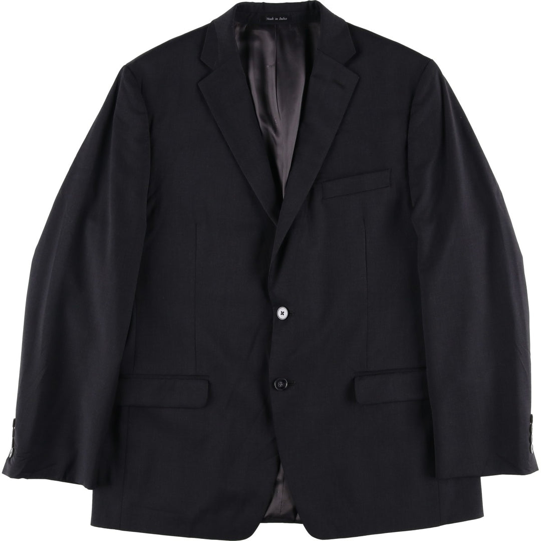 Calvin Klein wool tailored jacket, men's size L wool Charcoal Vintage Second Hand