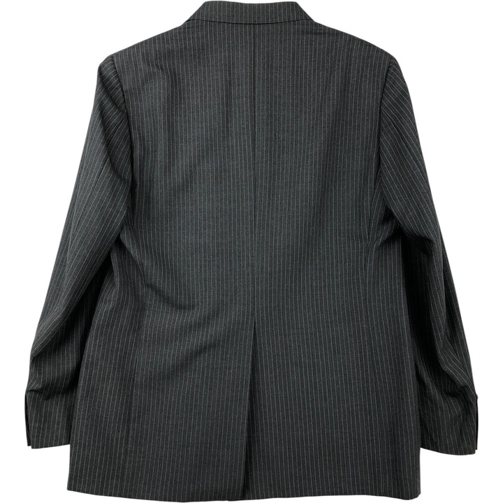 John Weitz Striped Pattern Blazer, Tailored Jacket, Made in USA, Men's Size Medium unclear gray type Vintage Second Hand