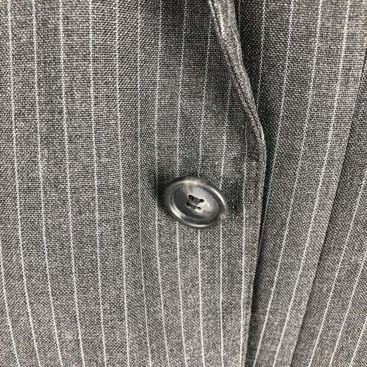 John Weitz Striped Pattern Blazer, Tailored Jacket, Made in USA, Men's Size Medium unclear gray type Vintage Second Hand