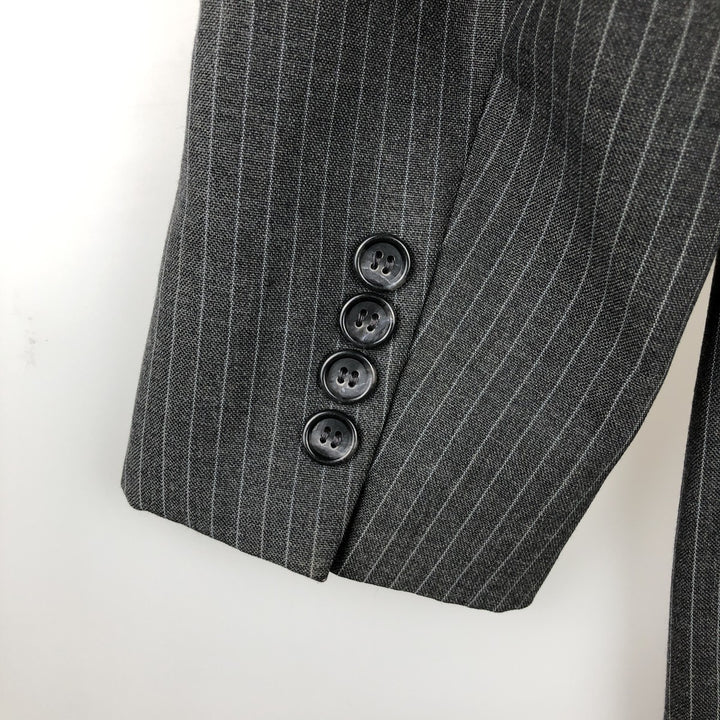 John Weitz Striped Pattern Blazer, Tailored Jacket, Made in USA, Men's Size Medium unclear gray type Vintage Second Hand