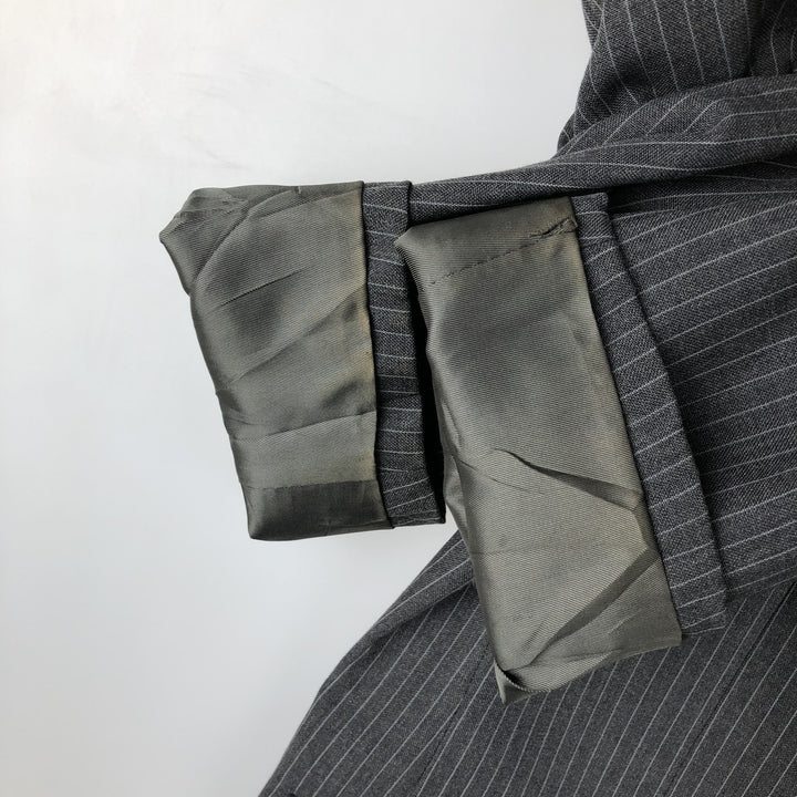 John Weitz Striped Pattern Blazer, Tailored Jacket, Made in USA, Men's Size Medium unclear gray type Vintage Second Hand