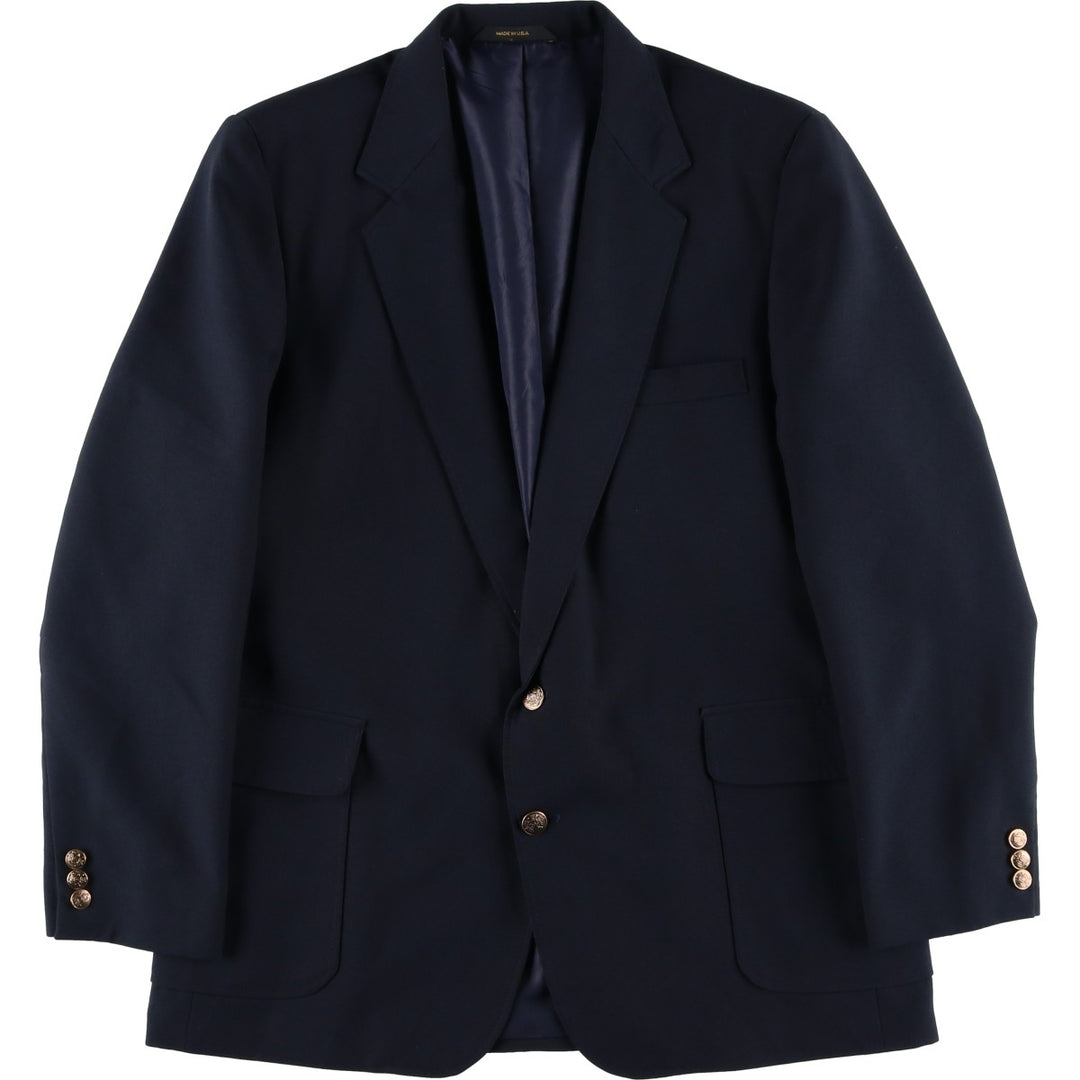 Haggar Navy Blazer, Tailored Jacket, Made in USA, Men's Size Medium unclear navy blue type Vintage Second Hand