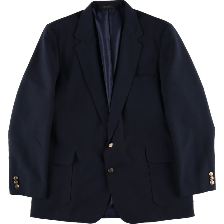 Haggar Navy Blazer, Tailored Jacket, Made in USA, Men's Size Medium unclear navy blue type Vintage Second Hand