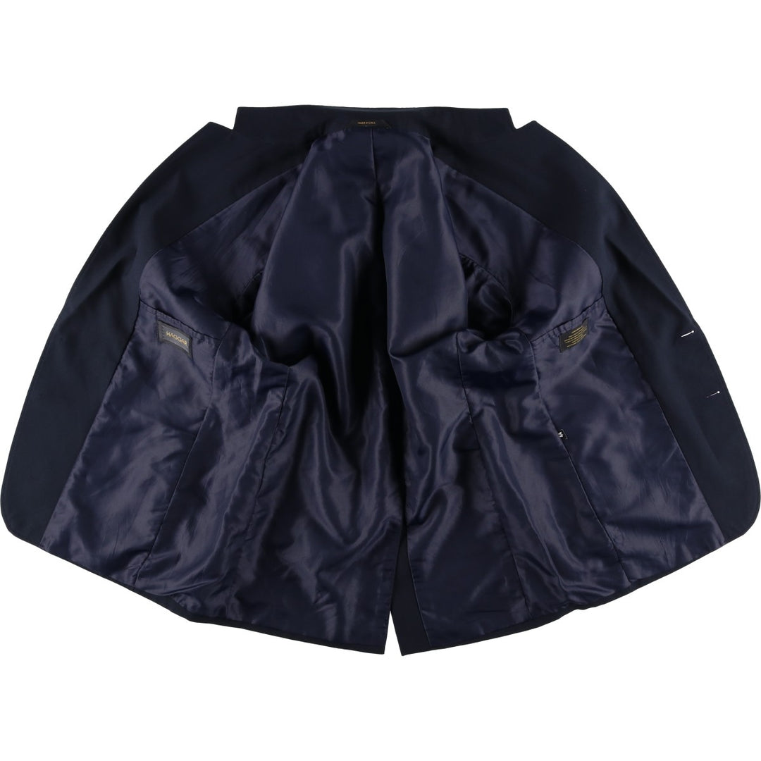 Haggar Navy Blazer, Tailored Jacket, Made in USA, Men's Size Medium unclear navy blue type Vintage Second Hand