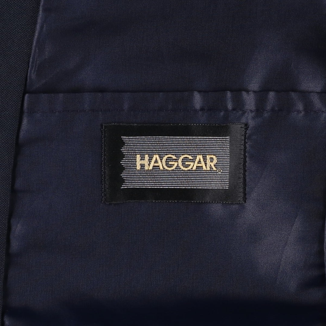 Haggar Navy Blazer, Tailored Jacket, Made in USA, Men's Size Medium unclear navy blue type Vintage Second Hand