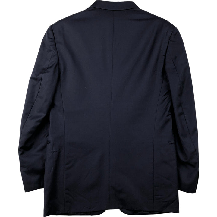 LUIGI BACCI wool tailored jacket, made in Italy, men's size M wool navy blue type Vintage Second Hand
