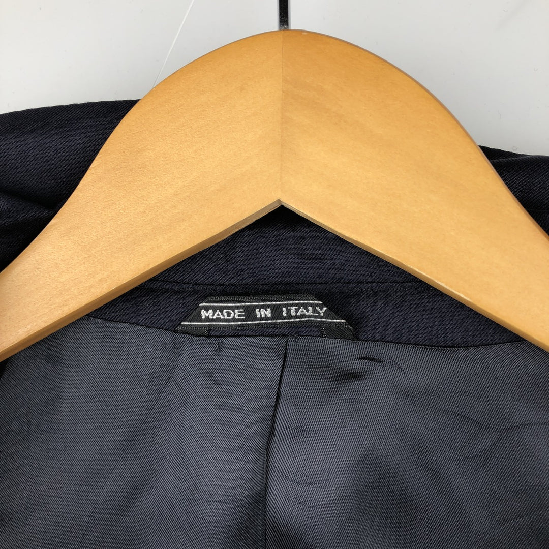 LUIGI BACCI wool tailored jacket, made in Italy, men's size M wool navy blue type Vintage Second Hand