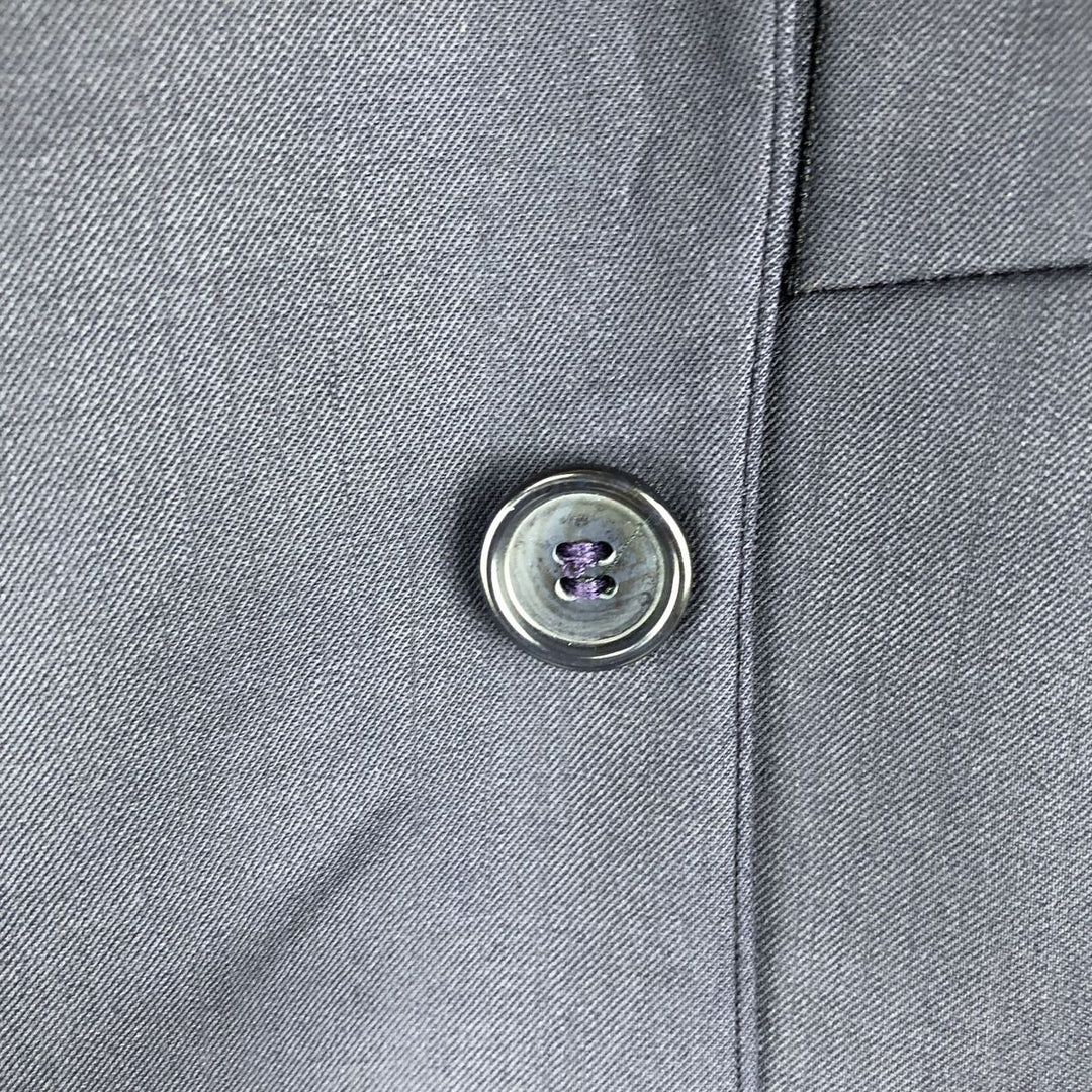 LUIGI BACCI wool tailored jacket, made in Italy, men's size M wool navy blue type Vintage Second Hand
