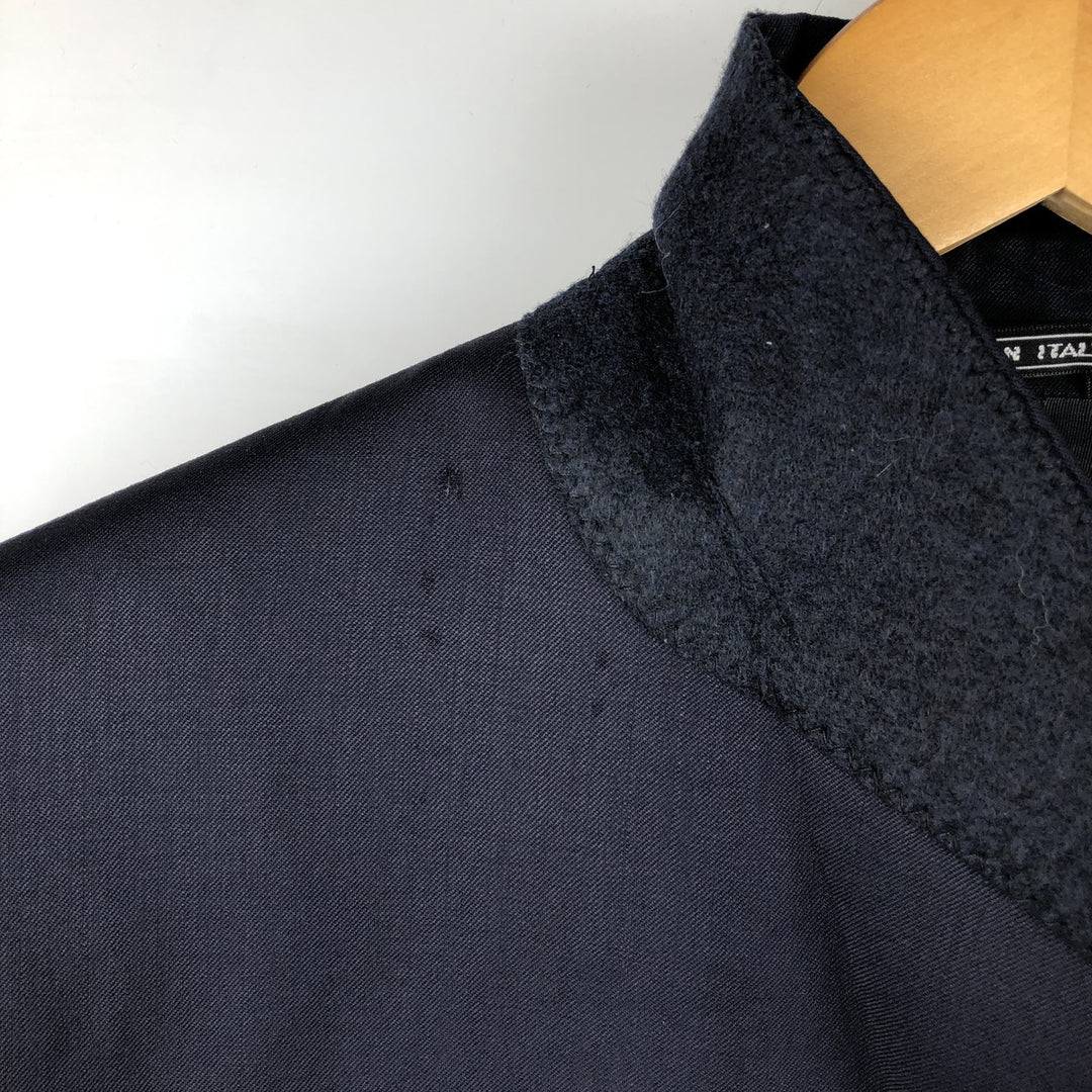 LUIGI BACCI wool tailored jacket, made in Italy, men's size M wool navy blue type Vintage Second Hand