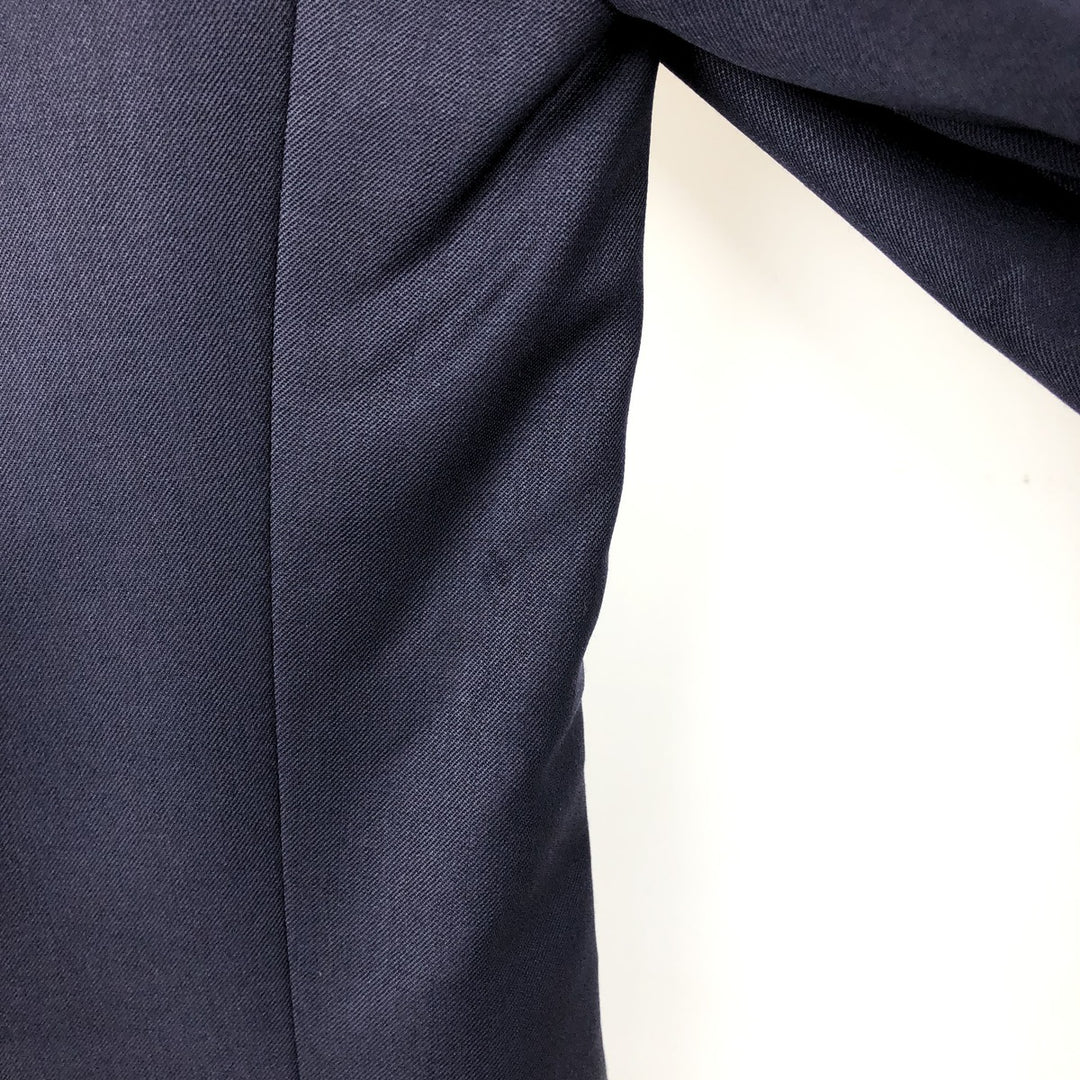 LUIGI BACCI wool tailored jacket, made in Italy, men's size M wool navy blue type Vintage Second Hand