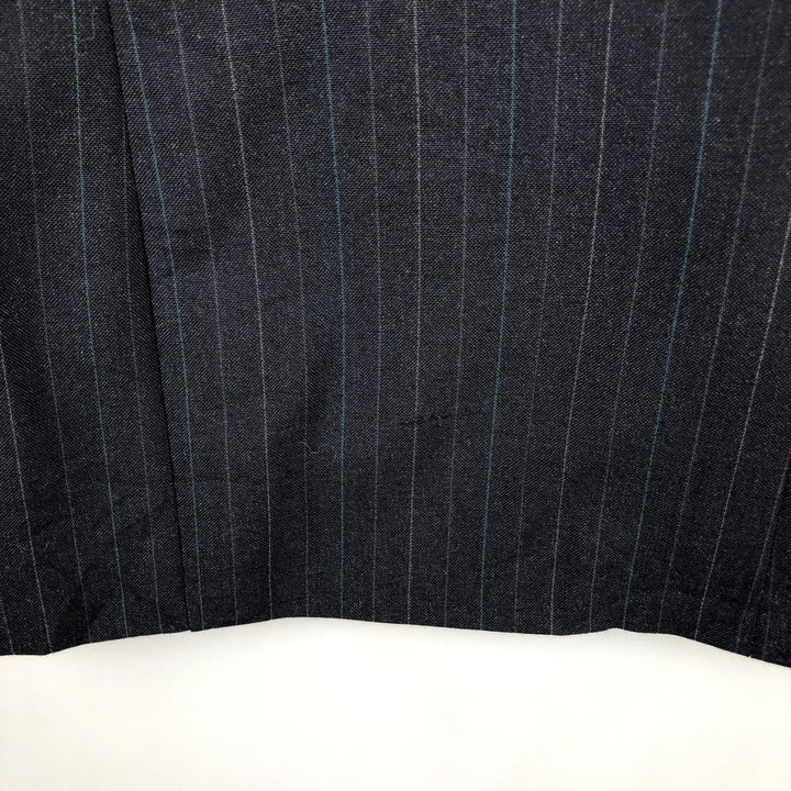 NINO CERRUTI Striped Pattern Blazer, Tailored Jacket, Made in USA, Men's Size M unclear navy blue type Vintage Second Hand