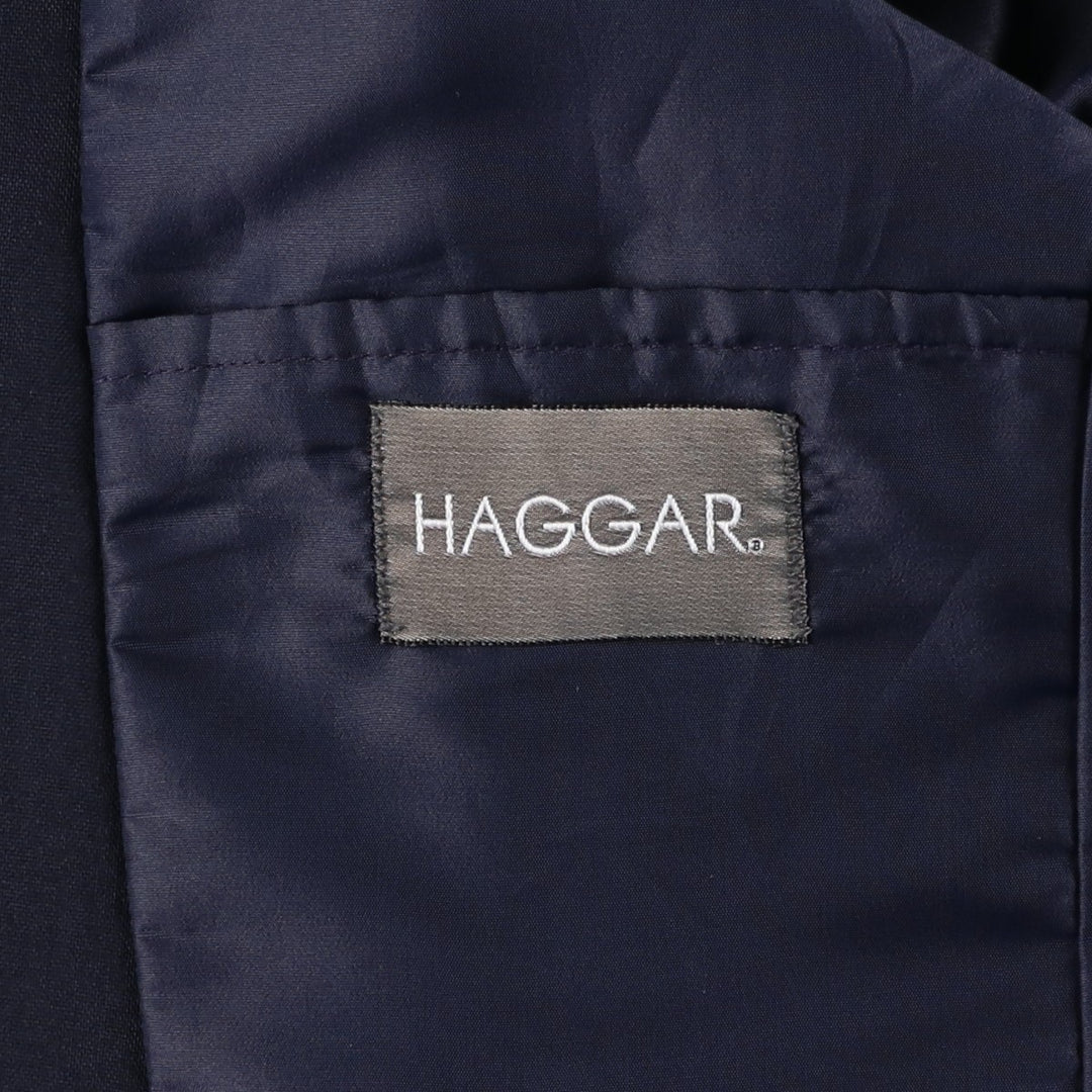 Haggar Navy Blazer, Tailored Jacket, Made in USA, Men's Size L unclear navy blue type Vintage Second Hand