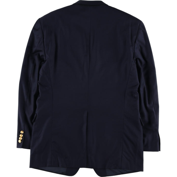 Ralph Lauren LAUREN Navy blazer, tailored jacket, men's size L wool navy blue type Vintage Second Hand