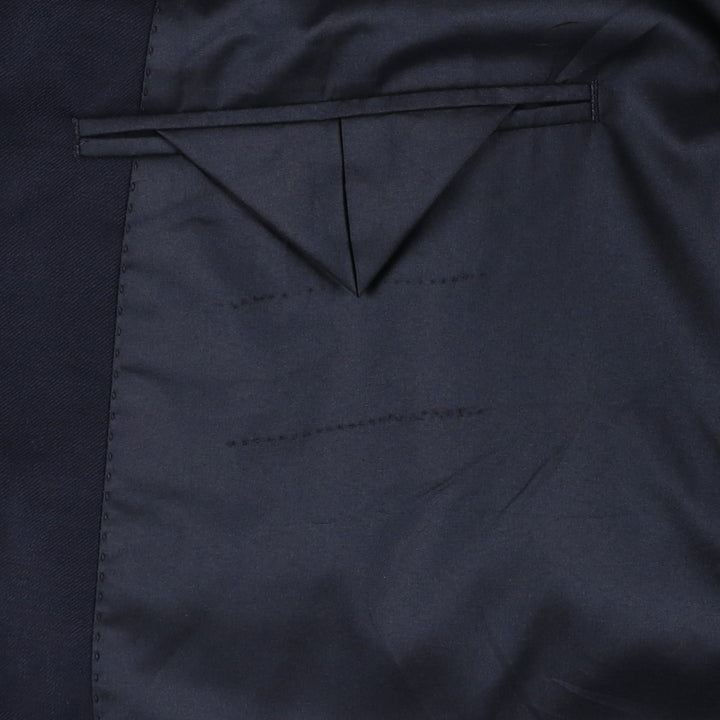 Ralph Lauren LAUREN Navy blazer, tailored jacket, men's size L wool navy blue type Vintage Second Hand