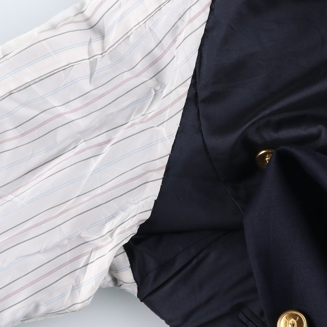 Ralph Lauren LAUREN Navy blazer, tailored jacket, men's size L wool navy blue type Vintage Second Hand