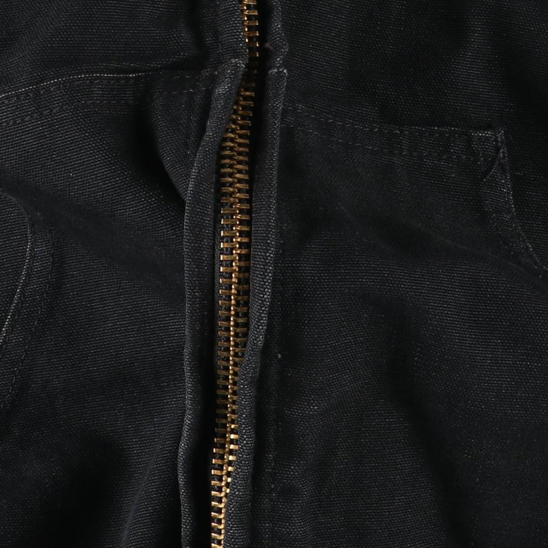Carhartt Active Jacket, Padded Duck Full-Zip Hoodie, Made in USA, Men's Size Medium cotton black type Vintage Second Hand