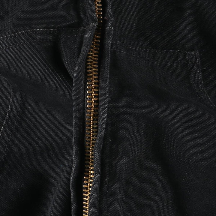 Carhartt Active Jacket, Padded Duck Full-Zip Hoodie, Made in USA, Men's Size Medium cotton black type Vintage Second Hand