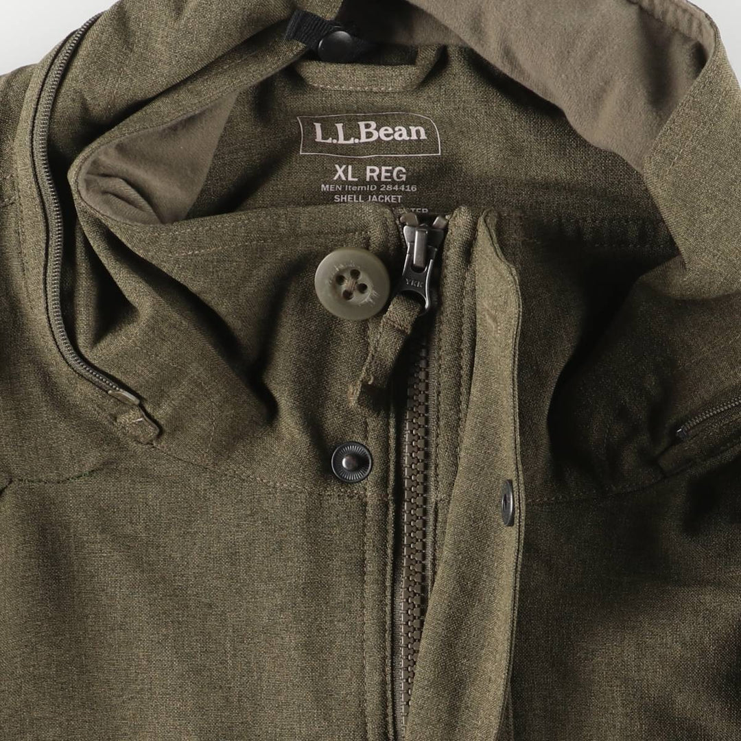 LLBean Mountain Jacket, Shell Jacket, Men's XL polyester Khaki type Vintage Second Hand