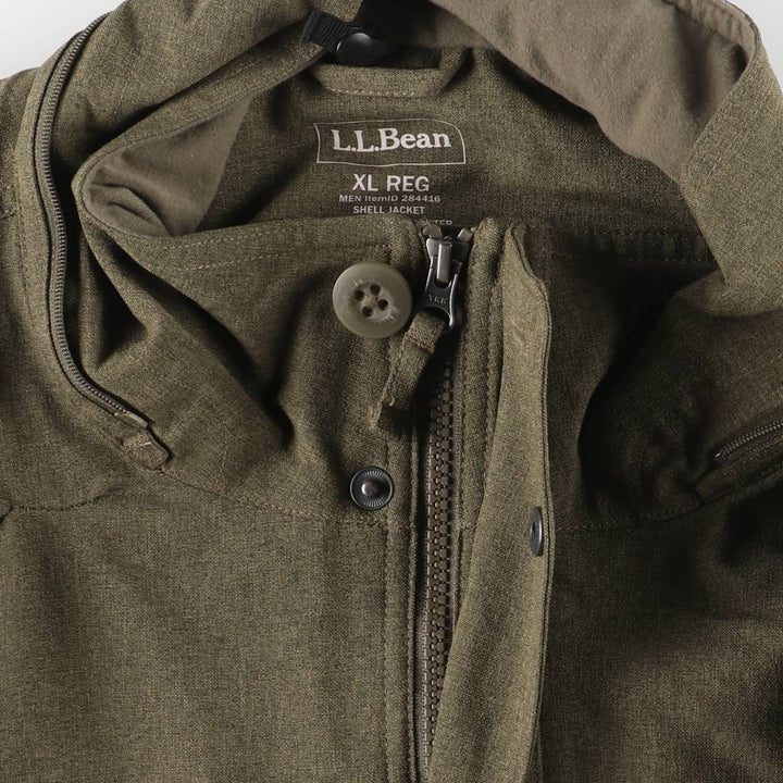 LLBean Mountain Jacket, Shell Jacket, Men's XL polyester Khaki type Vintage Second Hand