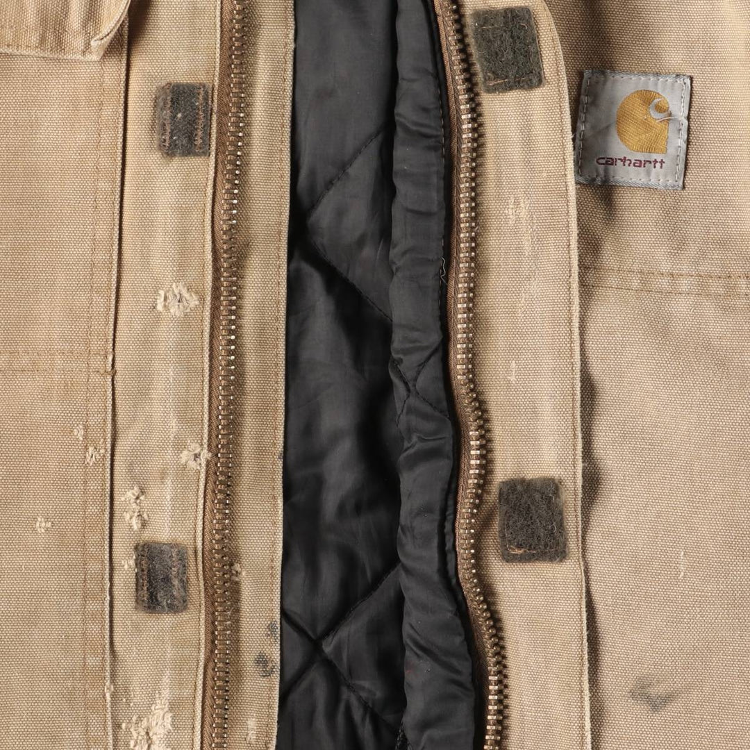 Carhartt Traditional Padded Duck Work Jacket, Men's Size L unclear ocher yellow type Vintage Second Hand