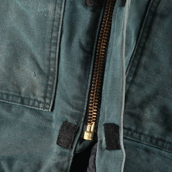 90'S Carhartt Traditional Padded Duck Work Jacket, Made in USA, Men's XXL, Vintage cotton turquoise blue Vintage Second Hand