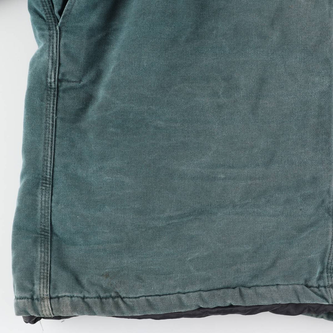 90'S Carhartt Traditional Padded Duck Work Jacket, Made in USA, Men's XXL, Vintage cotton turquoise blue Vintage Second Hand