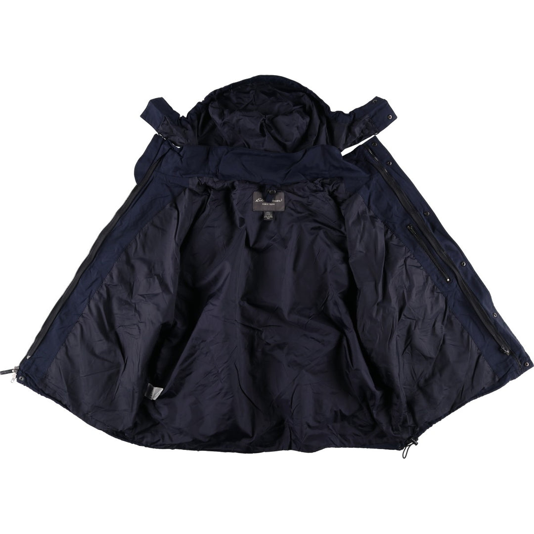 Eddie Bauer Mountain Parka Shell Jacket, Men's XXL Nylon navy blue type Vintage Second Hand