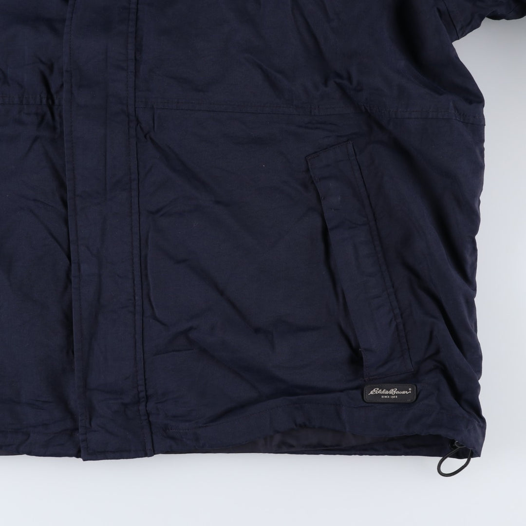 Eddie Bauer Mountain Parka Shell Jacket, Men's XXL Nylon navy blue type Vintage Second Hand