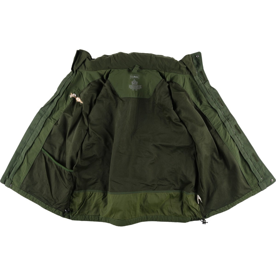 LLBean Mountain Jacket, Shell Jacket, Men's XL Nylon Khaki type Vintage Second Hand