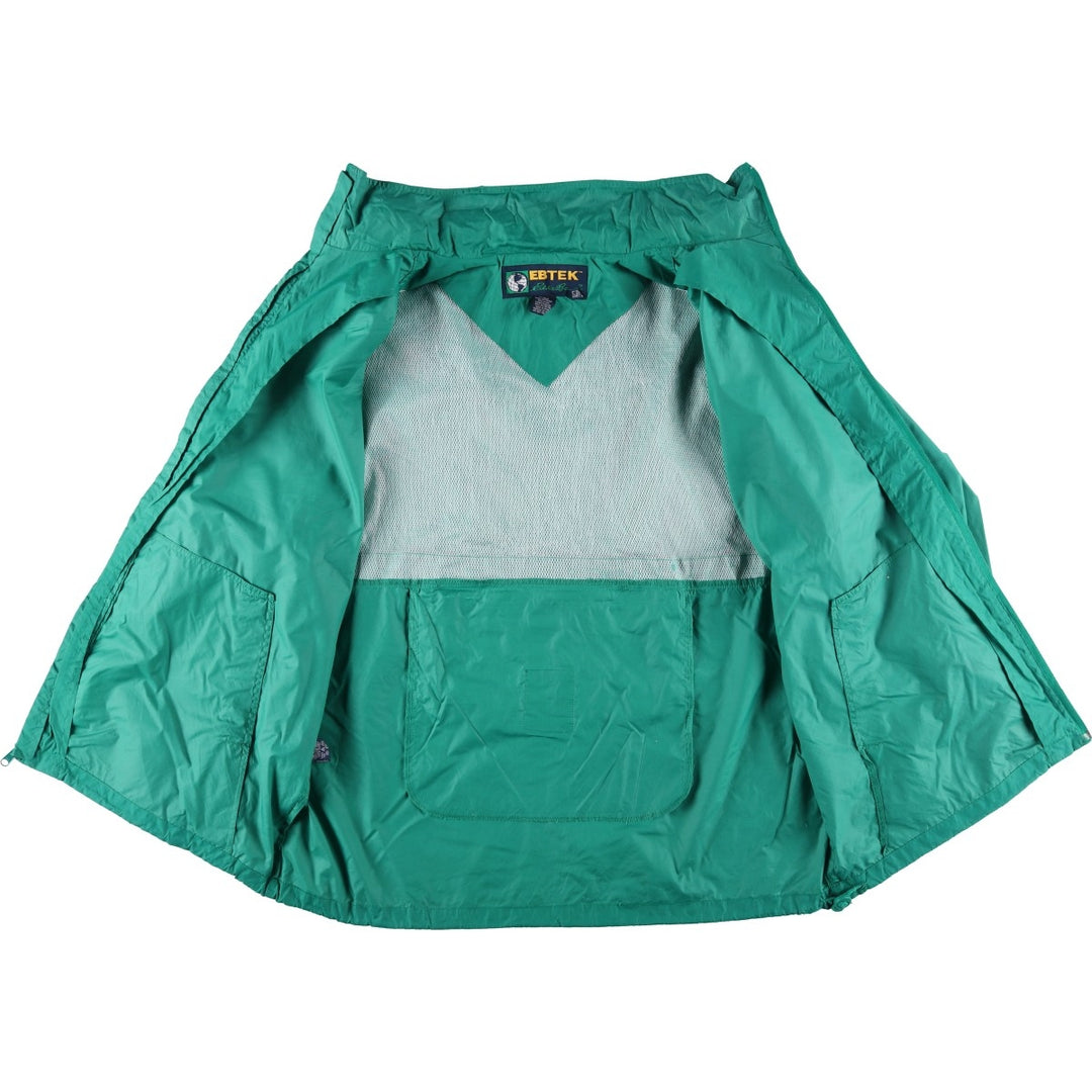 90'S Eddie Bauer EBTEK nylon jacket, men's size L, vintage Nylon Emerald green Vintage Second Hand