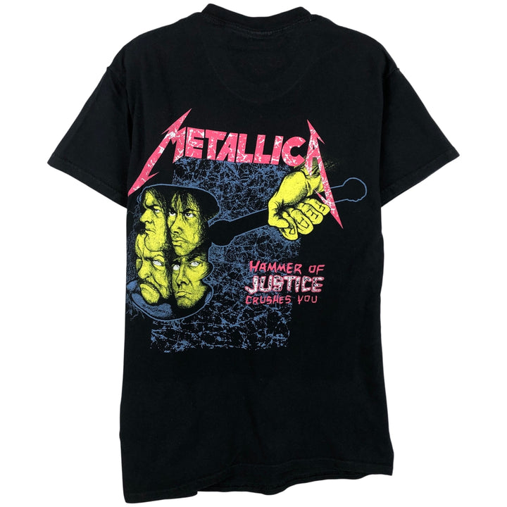 METALLICA Skull Pattern Band T-Shirt, Women's Size Small cotton black type Vintage Second Hand