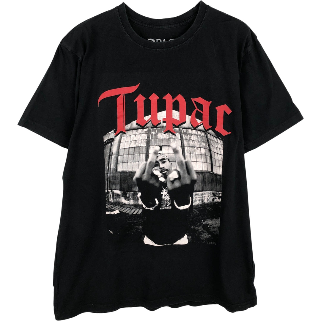 2PAC Rap T-shirt, Men's Size Small cotton black type Vintage Second Hand