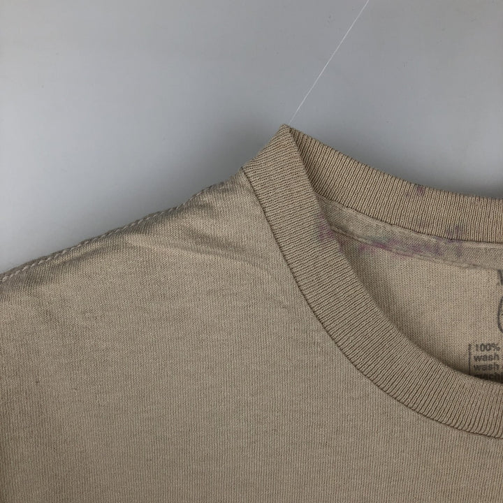 NIRVANA Nirvana Band T-shirt, Band T, Men's M size cotton Beige type Vintage Second Hand