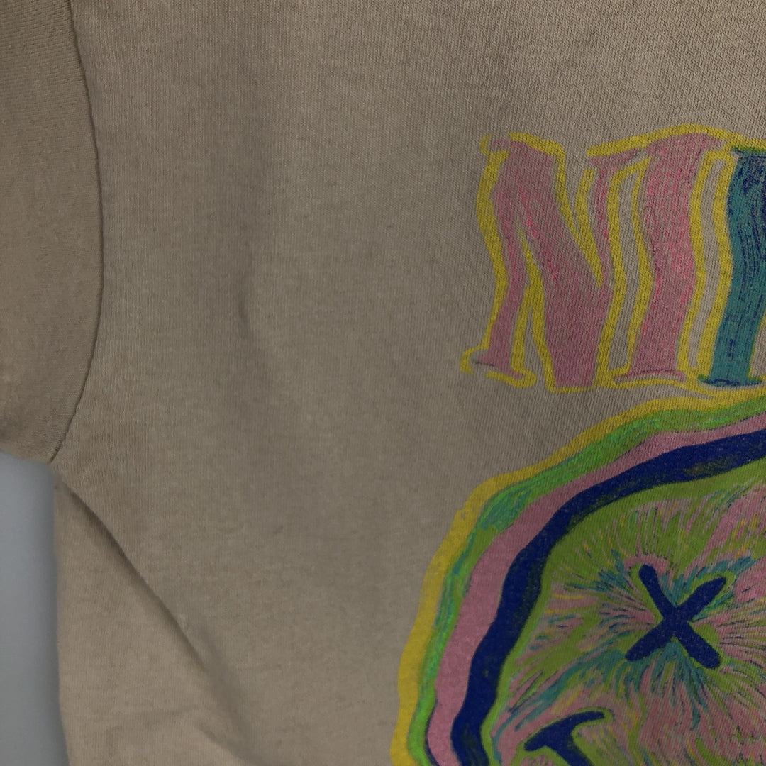 NIRVANA Nirvana Band T-shirt, Band T, Men's M size cotton Beige type Vintage Second Hand