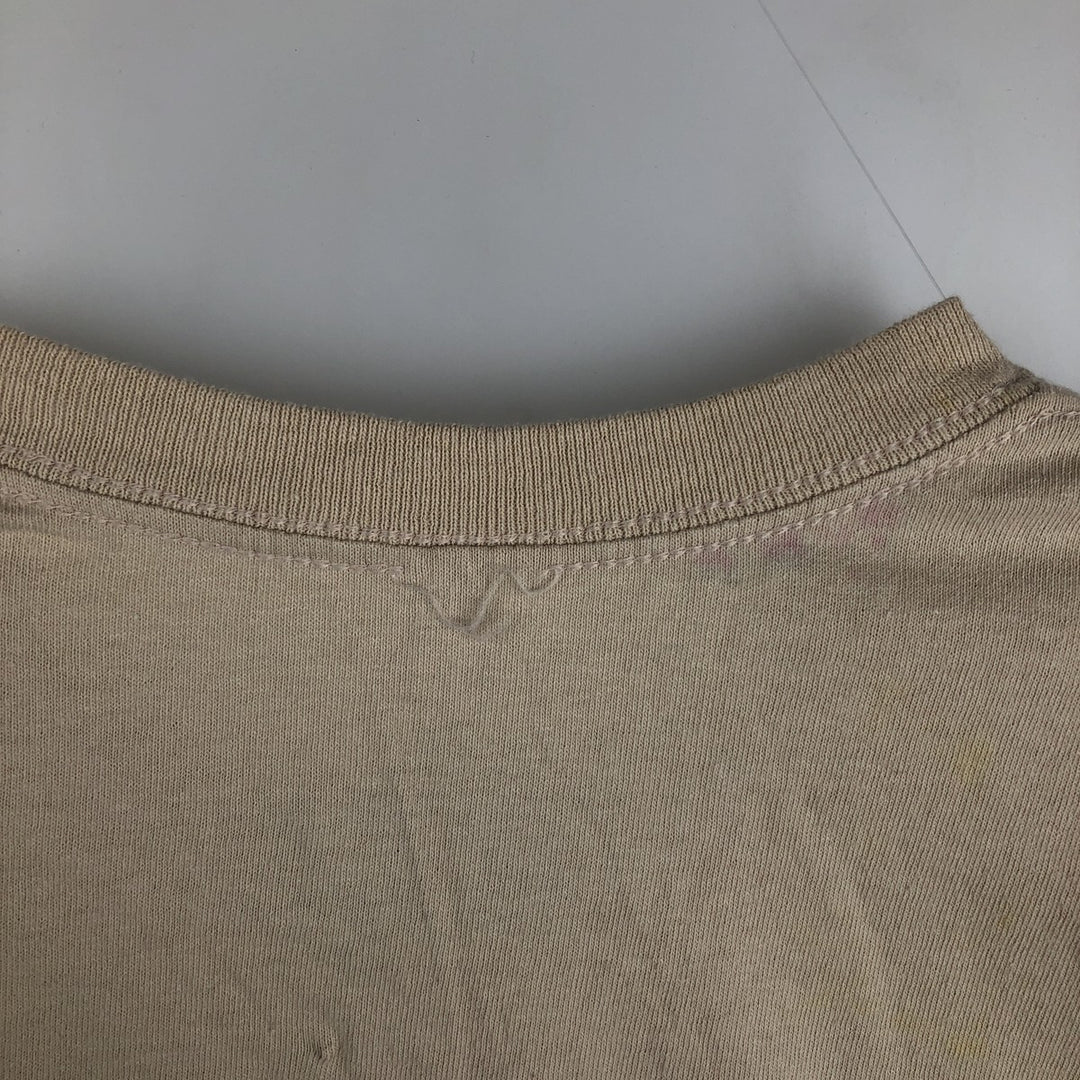 NIRVANA Nirvana Band T-shirt, Band T, Men's M size cotton Beige type Vintage Second Hand