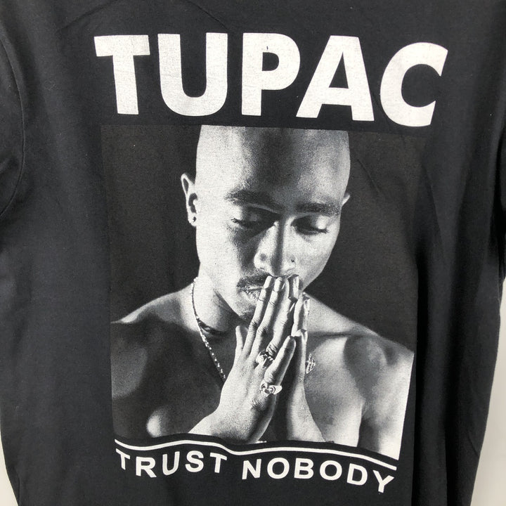 2PAC Rap T-shirt, Men's Size Medium cotton black type Vintage Second Hand