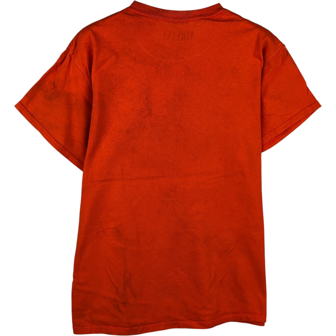 NIRVANA Print Band T-Shirt, Men's Size Medium cotton orange type Vintage Second Hand
